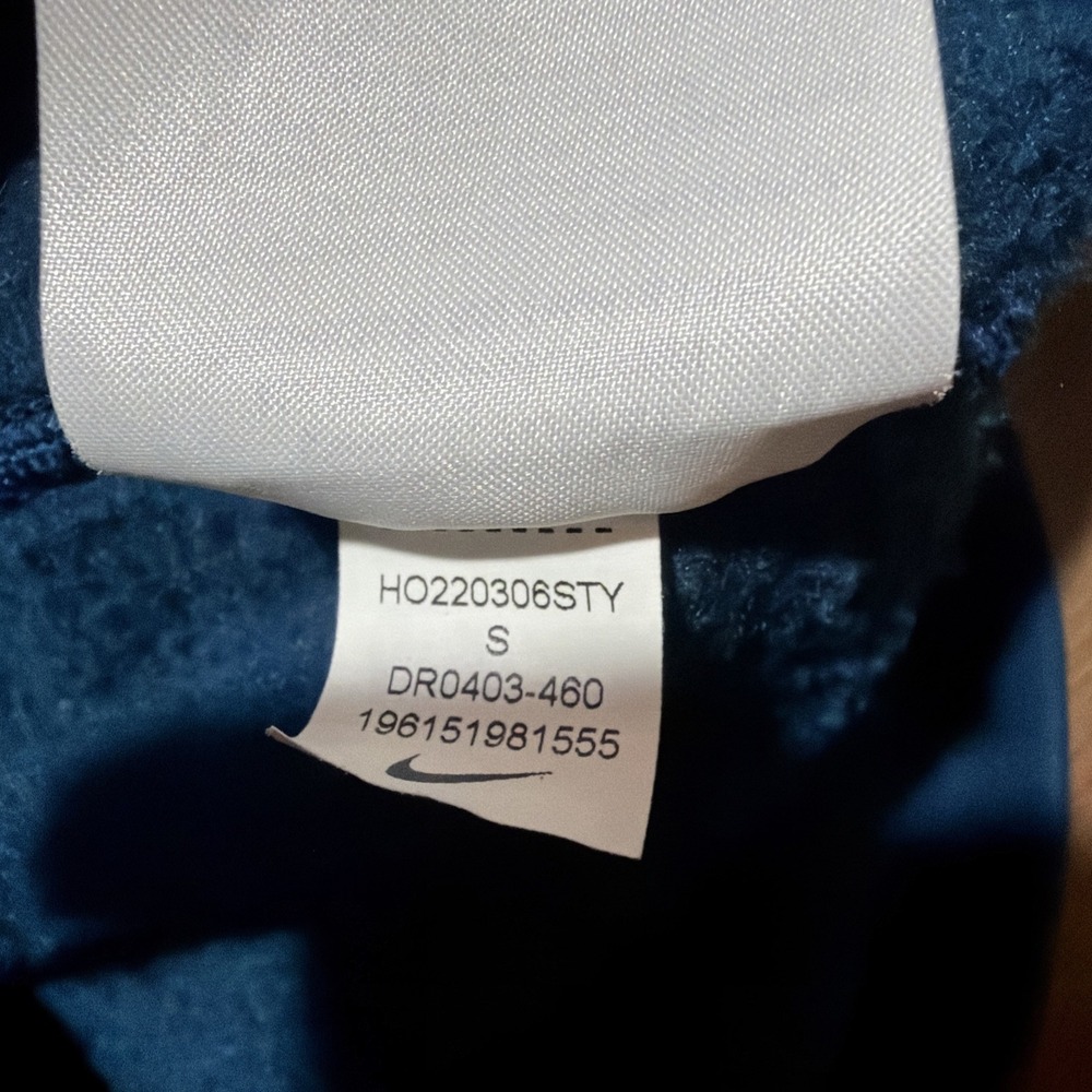 Nike Lab Men's SMALL Solo Swoosh‎ Full-Zip Heavy Hoodie Valerian Blue DR0403-460 - Picture 14 of 15